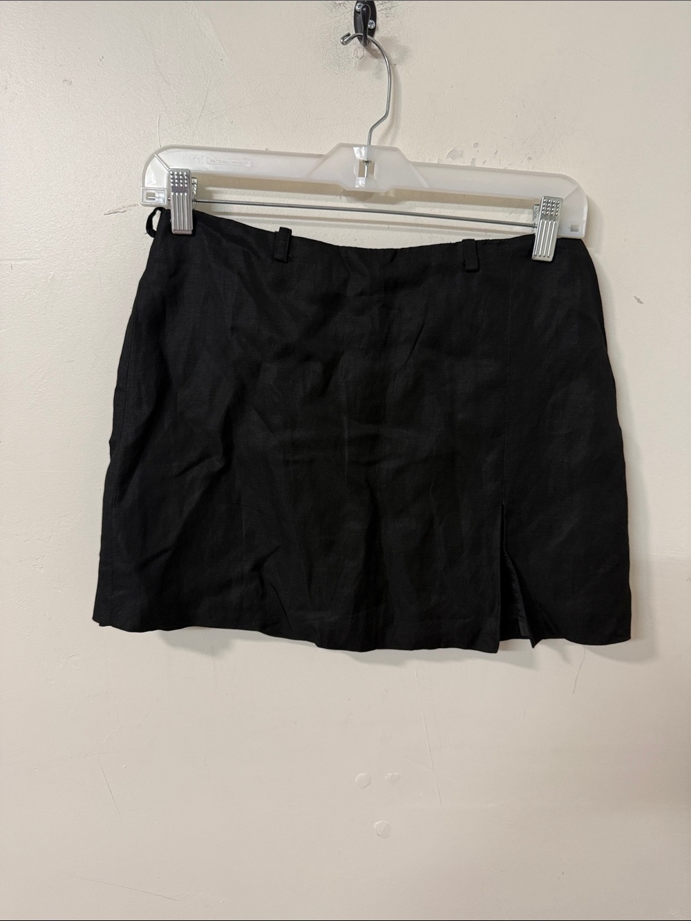 Laundry By Shelli Segal Black Mini Skirt with Side Slit Y2K